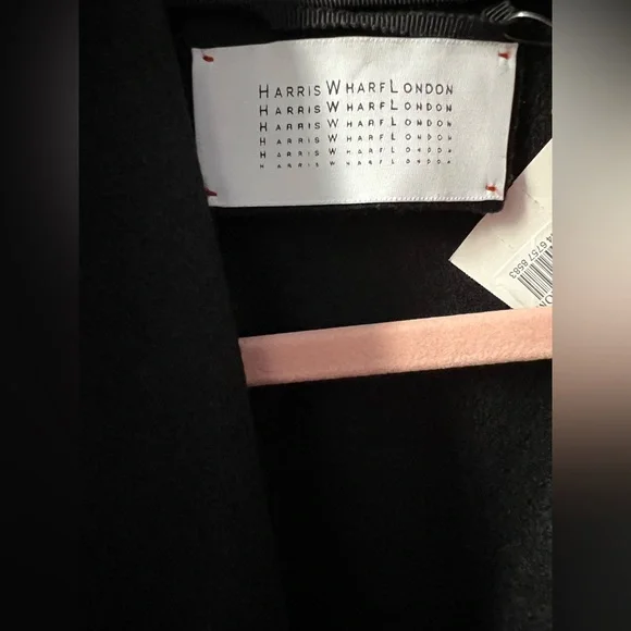 New HARRIS WHARF LONDON Volcano Long Pressed Wool Coat Size 42 IT - Picture 8 of 14